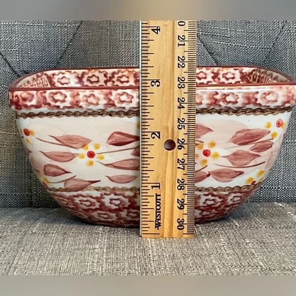 TWO Temp-Tations by Tara Old World Cranberry Red Serving Bowls - Picture 15 of 16